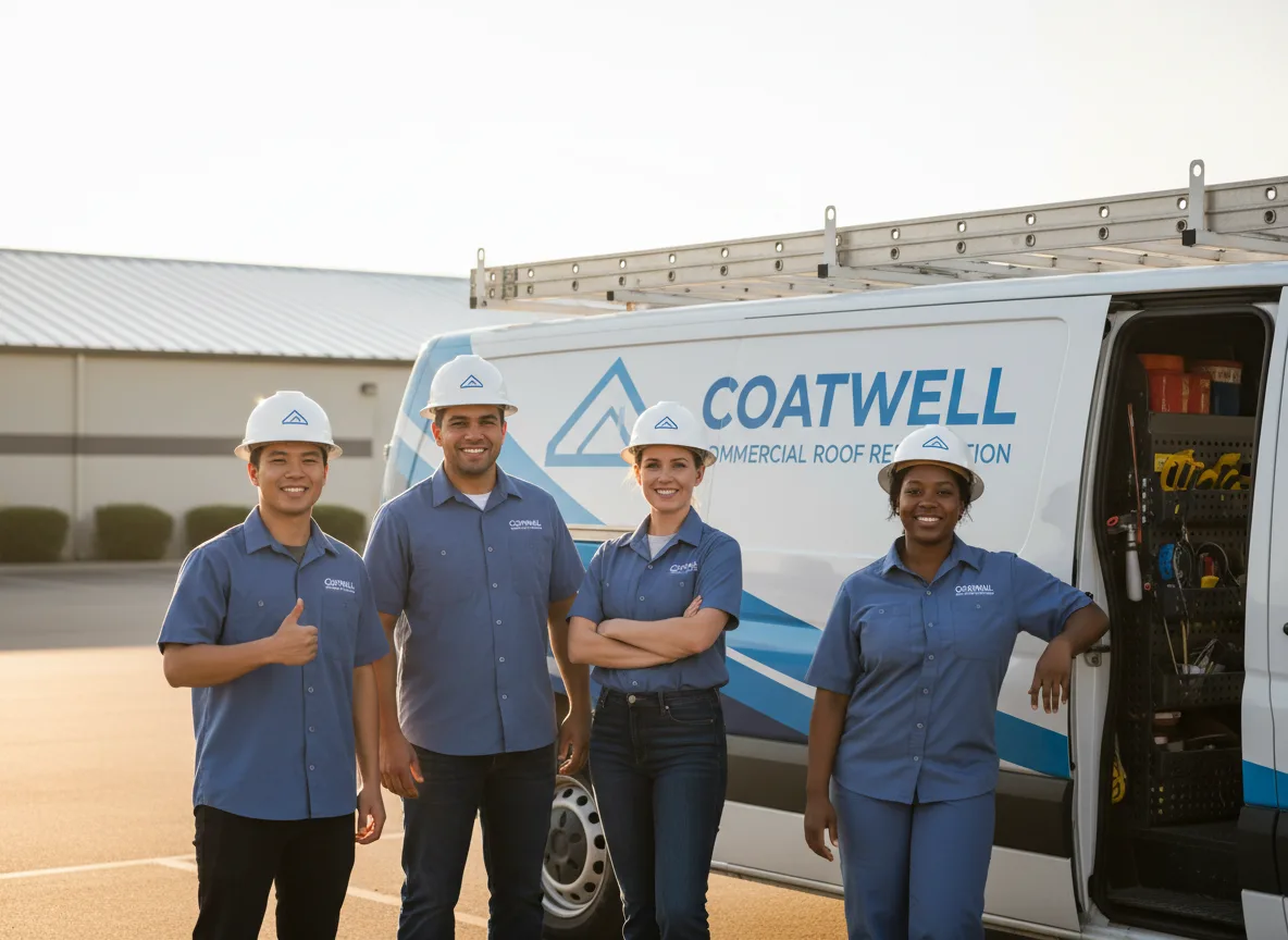 Commercial roof coating company in Lafferty, OH