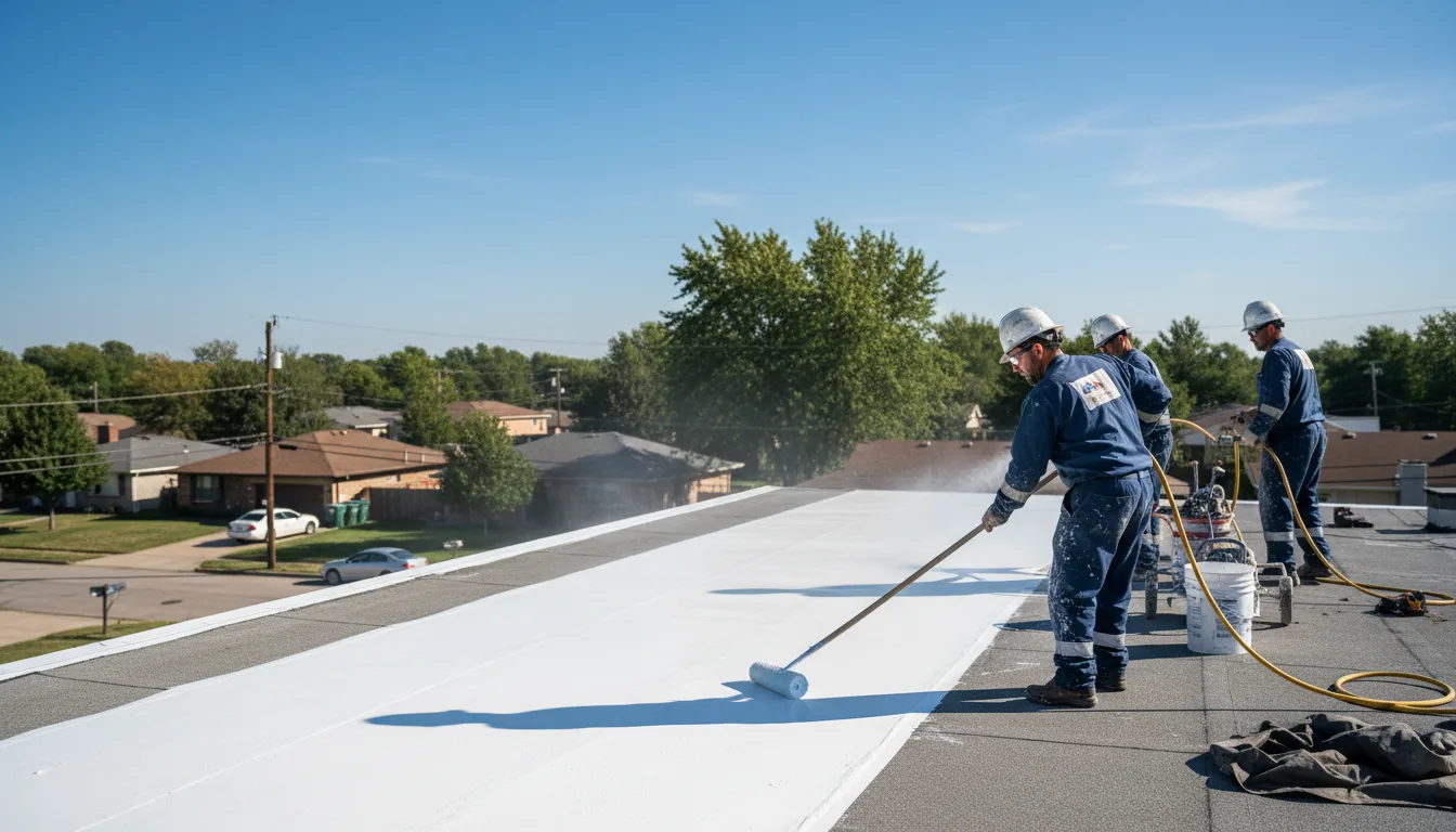 Commercial roof coating in Lafferty, OH near me